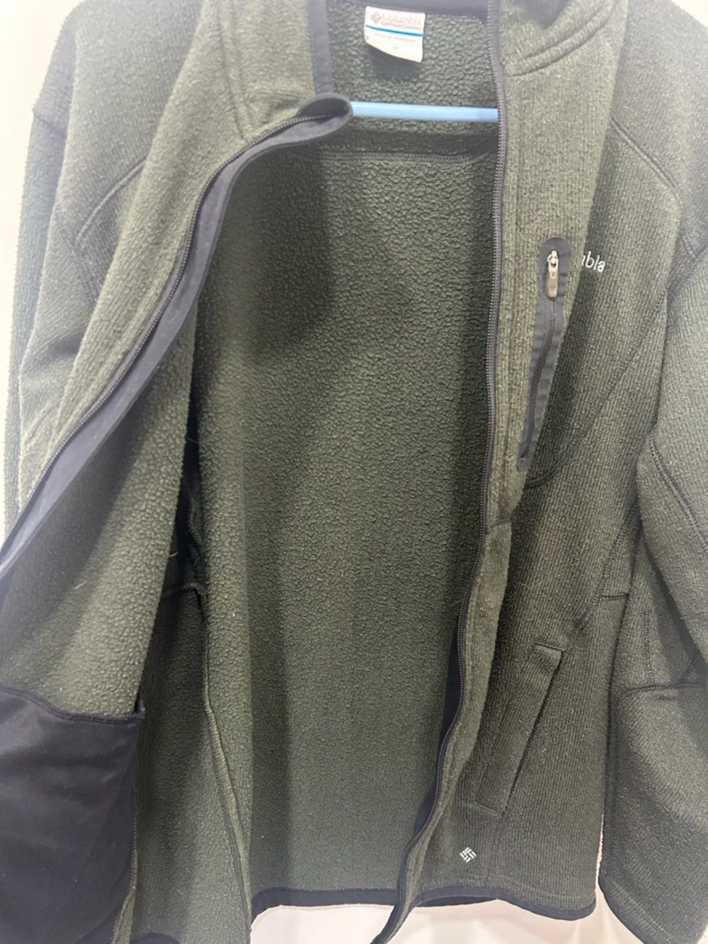 Columbia Jacket‎ Softshell Men’s Medium Hunter Green Omnishield Full Zip Winter